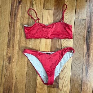 LA Hearts Red Bikini